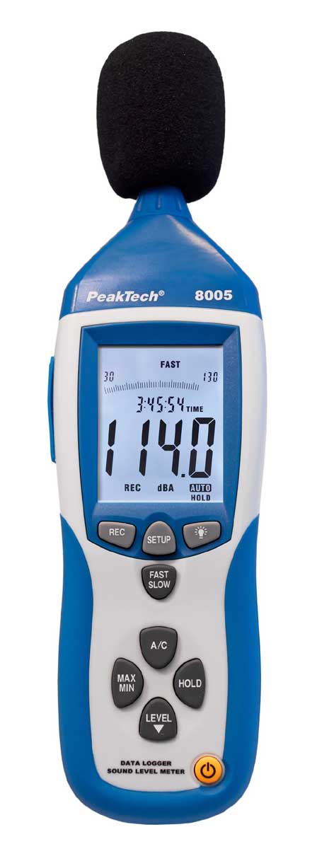 Digital-Schallpegelmessgerät PeakTech P-8005 USB