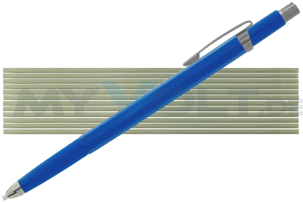 Glasfaserradierer 2mm Klemmhalter inkl. 12 Glasfaserminen Glasfaserradierer 2mm Klemmhalter inkl. 12 Glasfaserminen