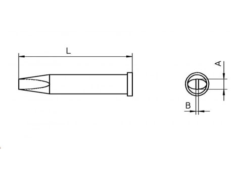 Lötspitze Weller XT-C 3,2x 0,8mm meißelförmig XTC