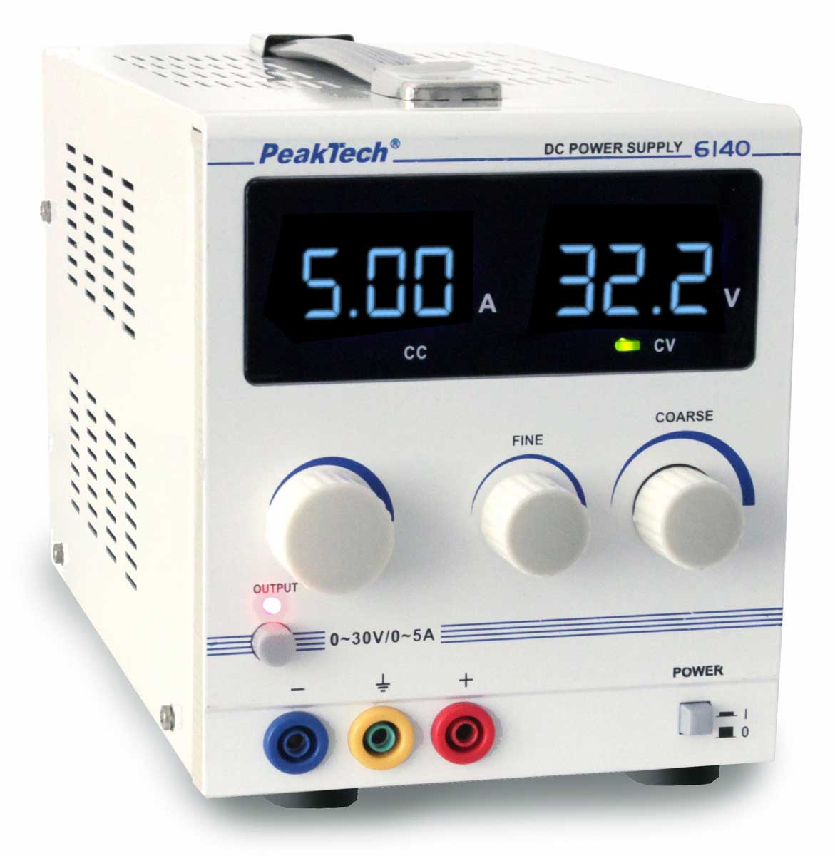 Labornetzgerät 0-30V 0-5A LED PeakTech P-6140