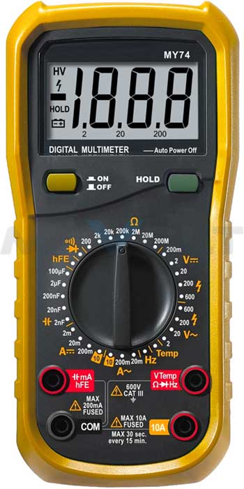 Digital Multimeter MY-74 mit Durchgangsprüfer Mastech MY74
