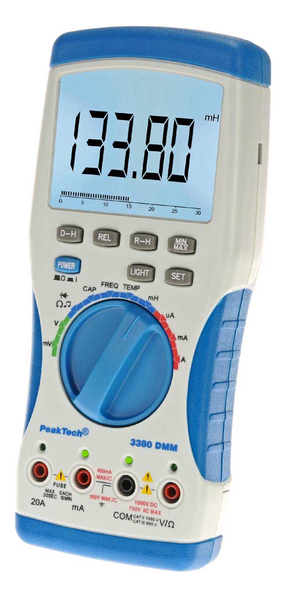 Digital-Multimeter PeakTech P-3380 mit USB-Anschluss