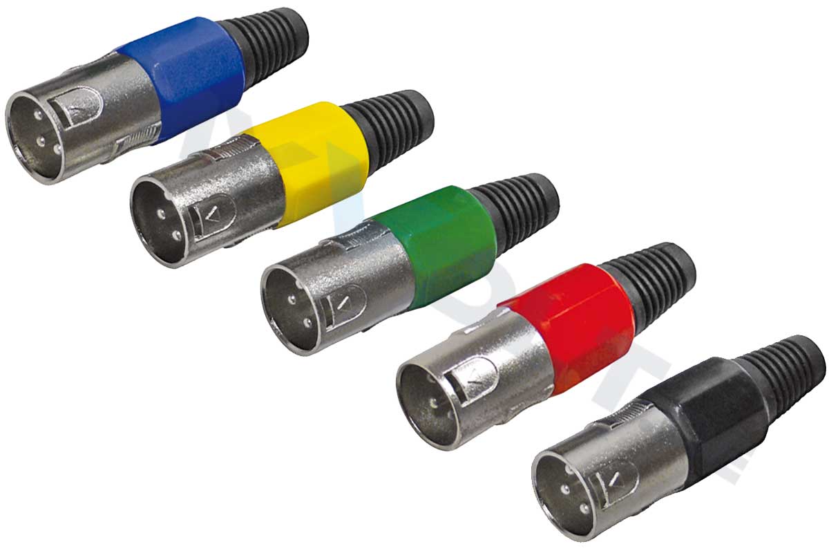 XLR Stecker (farbig) XLR Stecker (farbig)