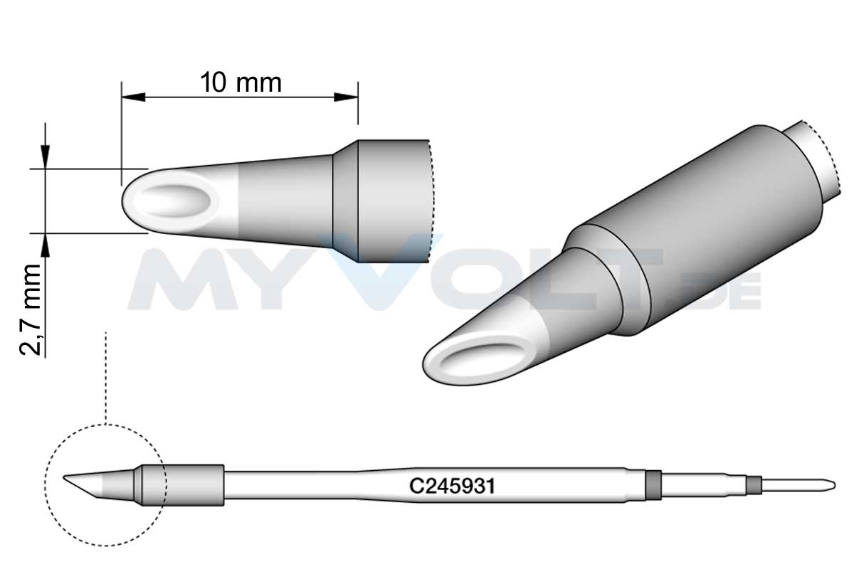 C245-931 JBC Lötspitze / Lötkartusche C245-931 JBC Lötspitze / Lötkartusche