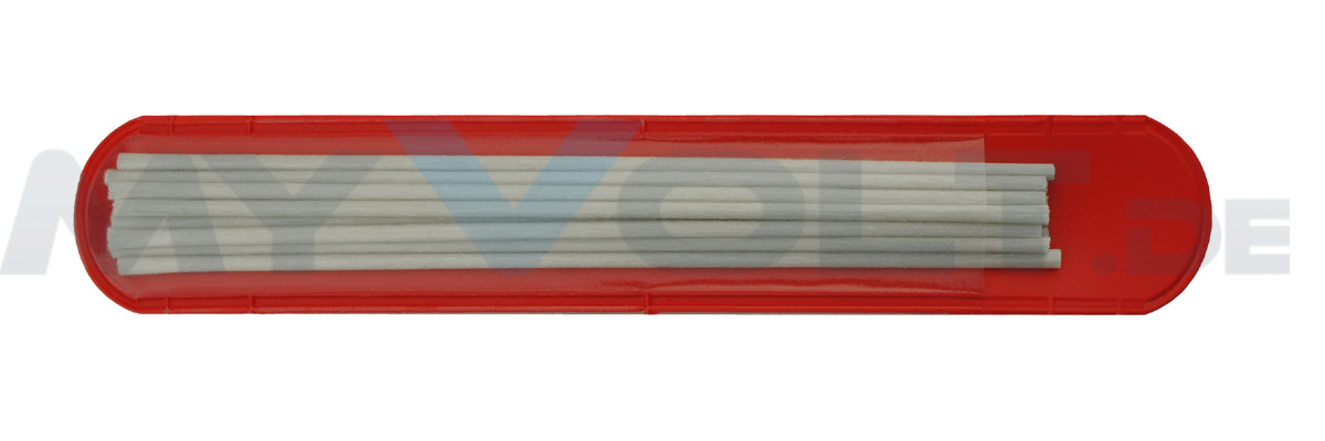 12 Glasfaser-Ersatzpinsel Polierstift Set 1x Glasfaserradierer 2 mm schwarz 