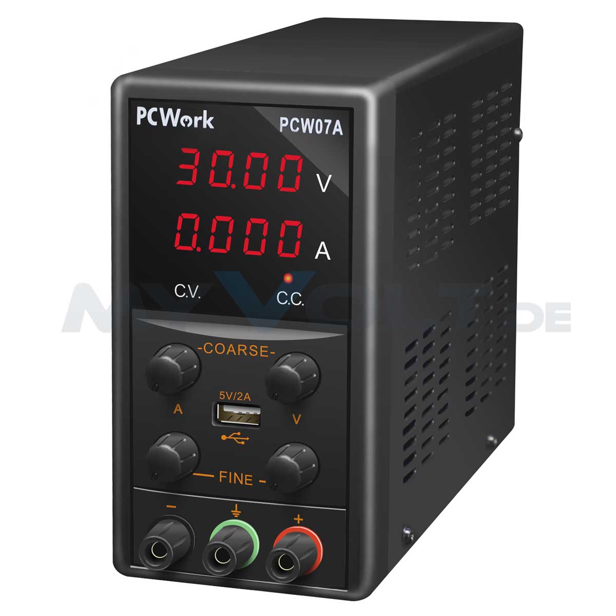 Labornetzgerät 0-30V 0-5A LED-Display PCWork PCW07A USB