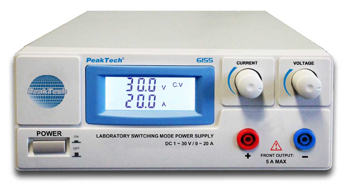 Labornetzgerät 1-30V - 0-20A PeakTech P-6155