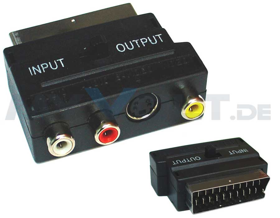 Scartadapter mit S-VHS Anschluss Scartadapter mit S-VHS Anschluss
