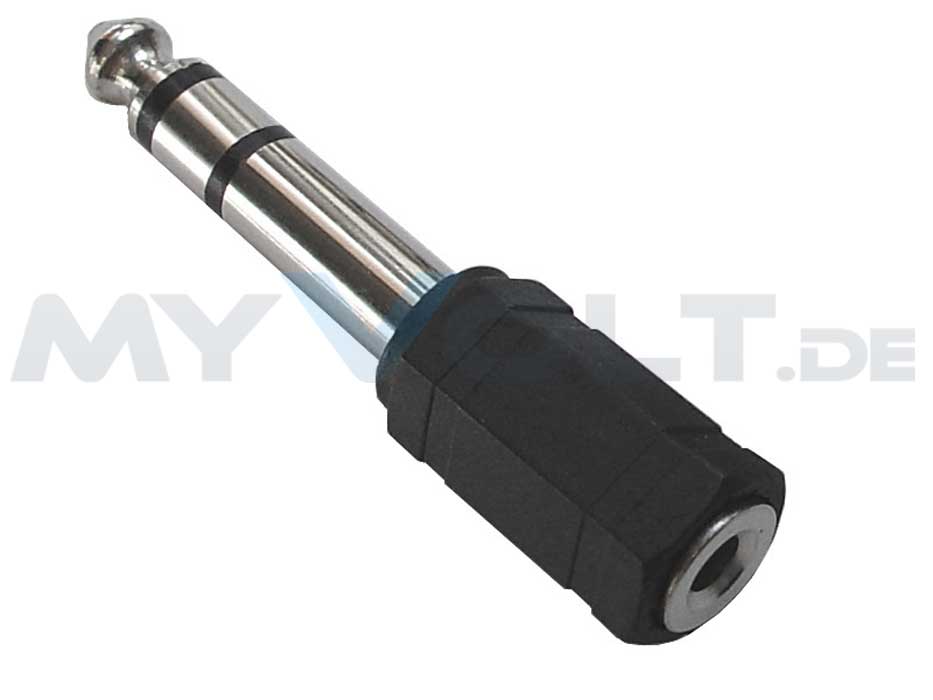 Klinke 6,3mm Stereo auf Klinke 3,5mm Stereo Klinke 6,3mm Stereo auf Klinke 3,5mm Stereo