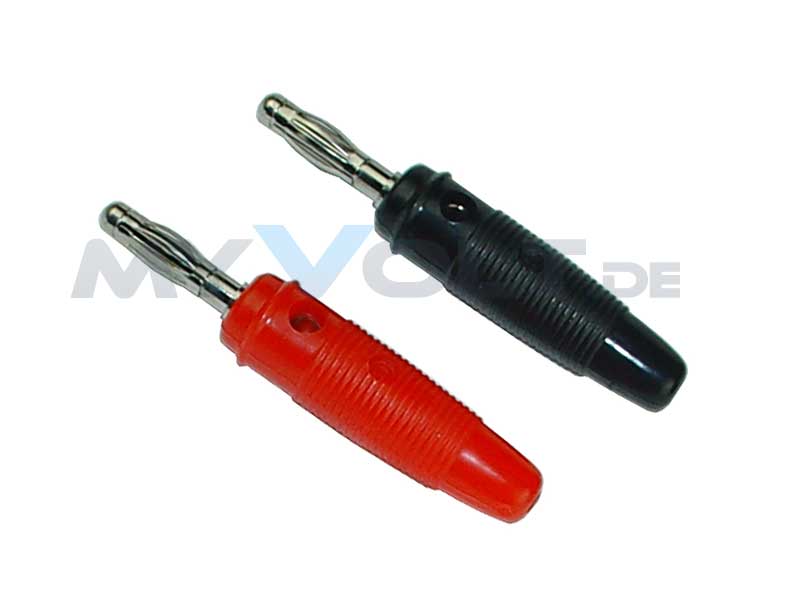 Bananenstecker 4mm Federkorb mit Schraubanschluss Bananenstecker 4mm Federkorb mit Schraubanschluss