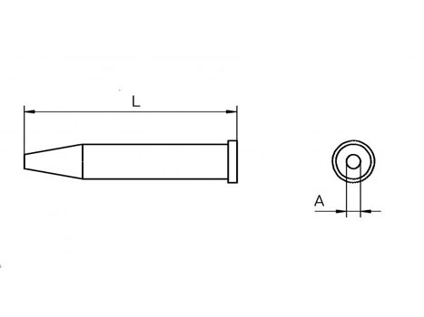 Lötspitze Weller XT-CS Ø 3,2mm rundförmig XTBS