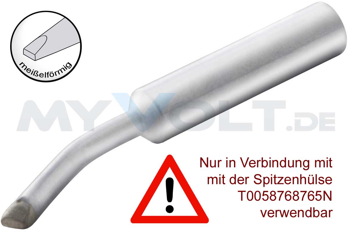 Lötspitze Weller XNT-BX 2,4 mm XNTBX meißelförmig / gebogen