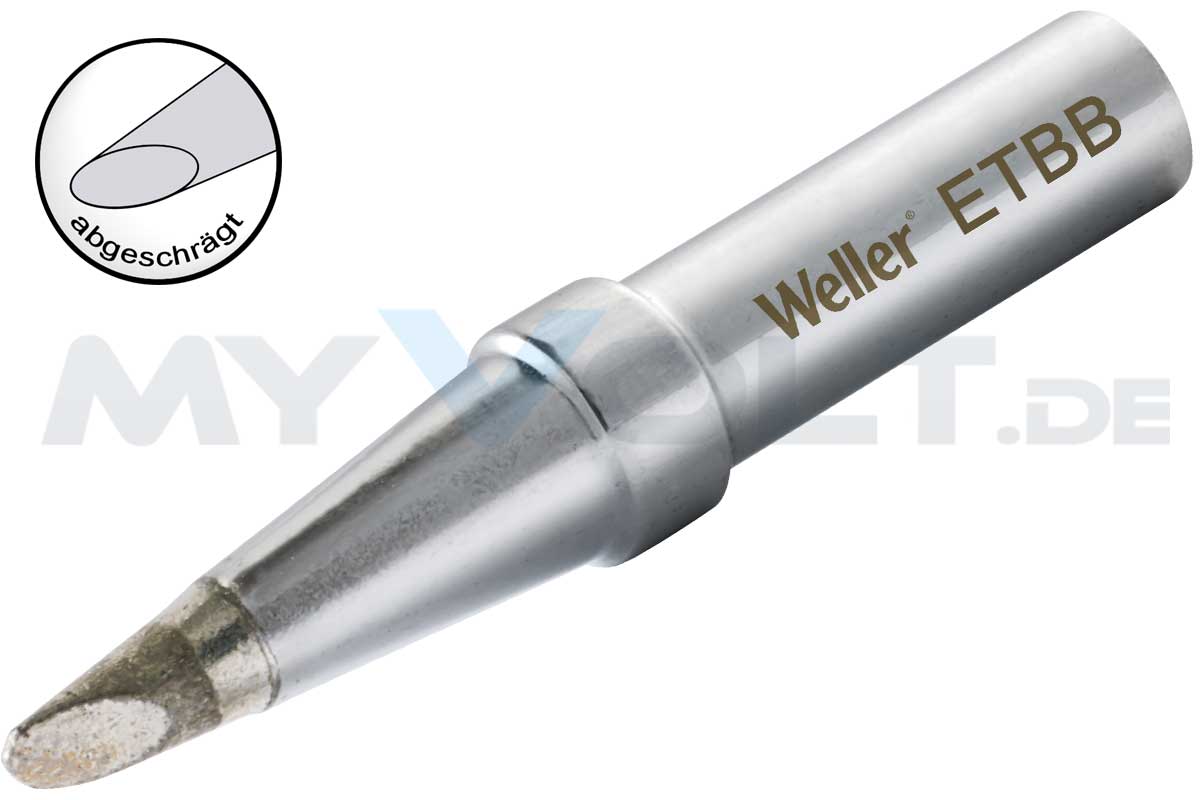 Lötspitze Weller ET-BB 2,4 mm ETBB rund - 45° abgeschrägt Lötspitze Weller ET-BB 2,4 mm ETBB rund - 45° abgeschrägt