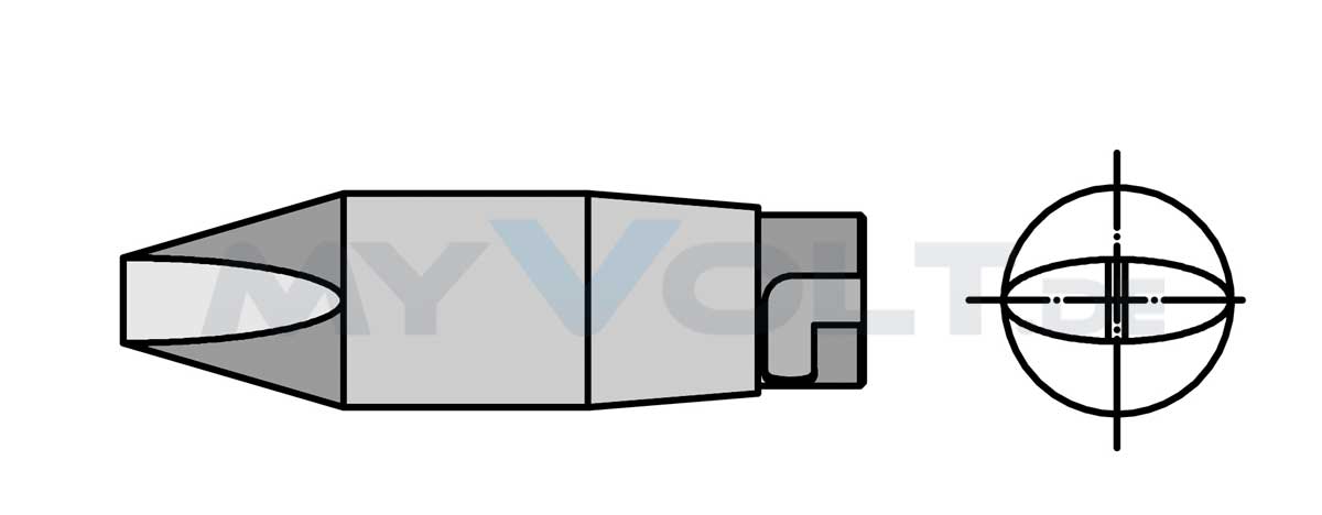 Lötspitze Weller HT-2 meißelförmig 5,2mm HT2