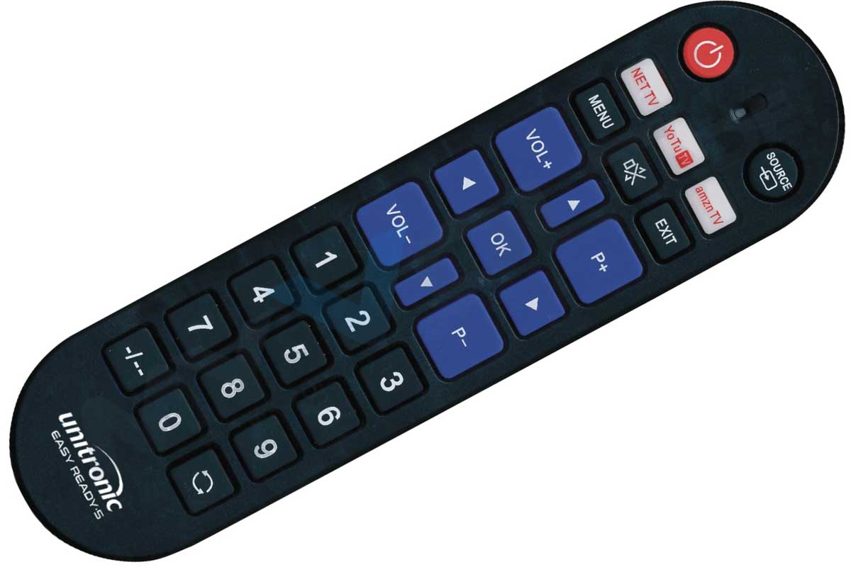 Easy Ready 5 Universalfernbedienung für Samsung, LG, Philips, Panasonic und Sony Fernseher