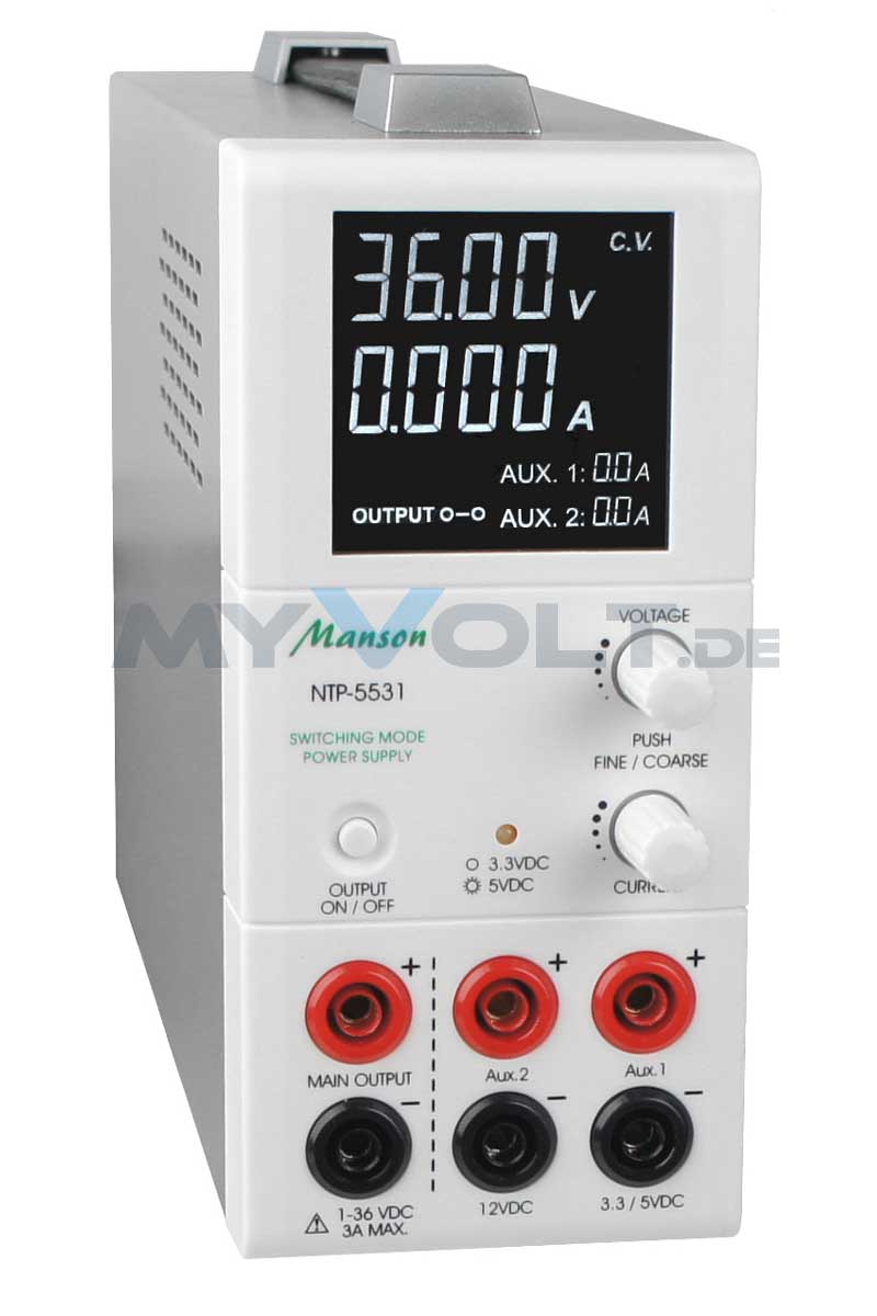 Labornetzgerät 1-36V / 3A - Schaltnetzteil NTP-5531 Labornetzgerät 1-36V / 3A - Schaltnetzteil NTP-5531