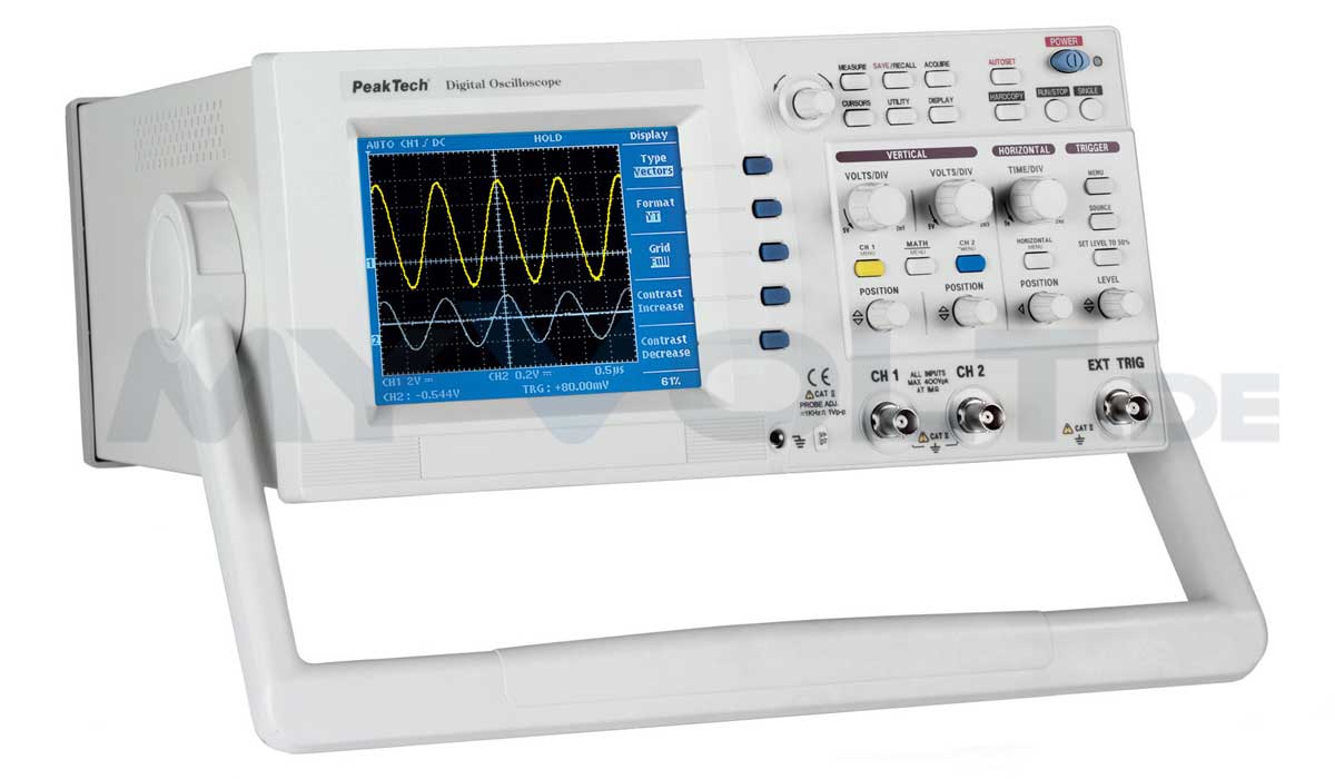 Oszilloskop PeakTech P-1170 - 2CH - 250MHz - color