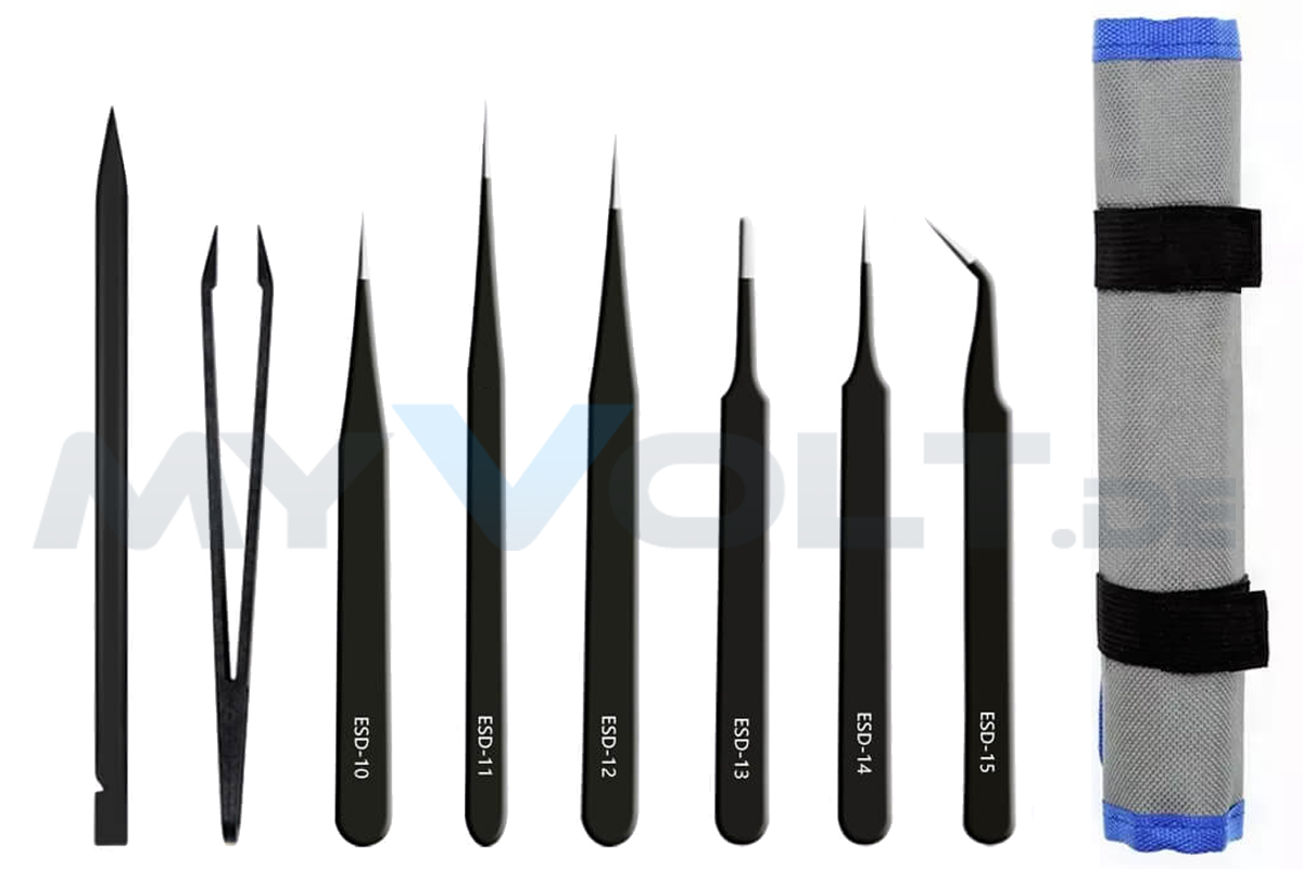Pinzetten-Set 8-teilig ESD-Safe Pinzetten-Set 8-teilig ESD-Safe