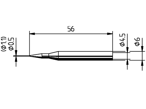 Lötspitze ERSA 0162BD 1,1mm bleistiftspitz