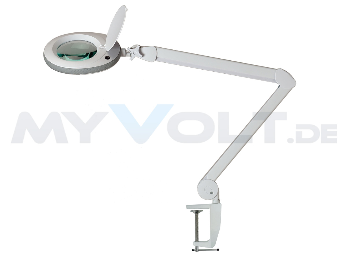 LED Lupenleuchte 96 LEDs Lumeno 3 Dioptrien (grau) - Lupenlampe