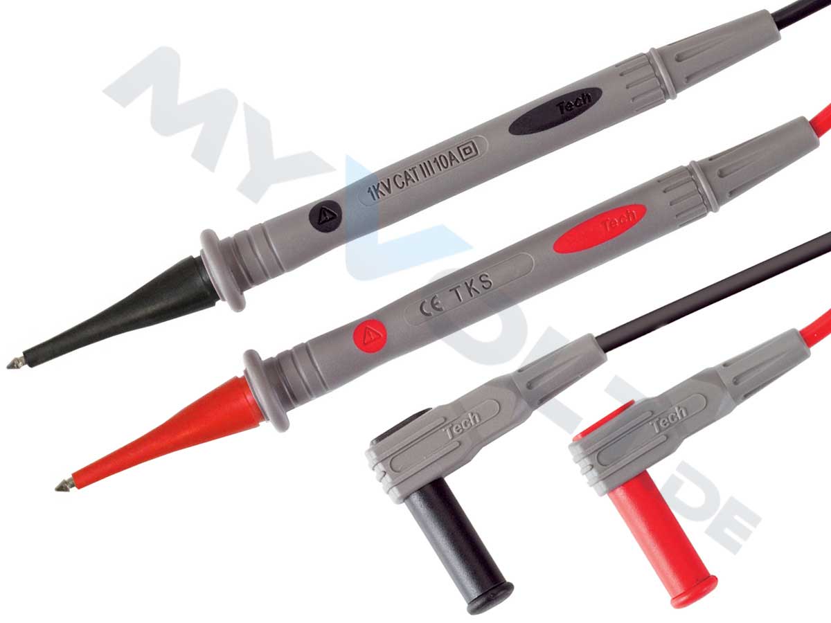 Messleitungen-Set mit 2mm Prüfspitzen Messleitungen-Set mit 2mm Prüfspitzen