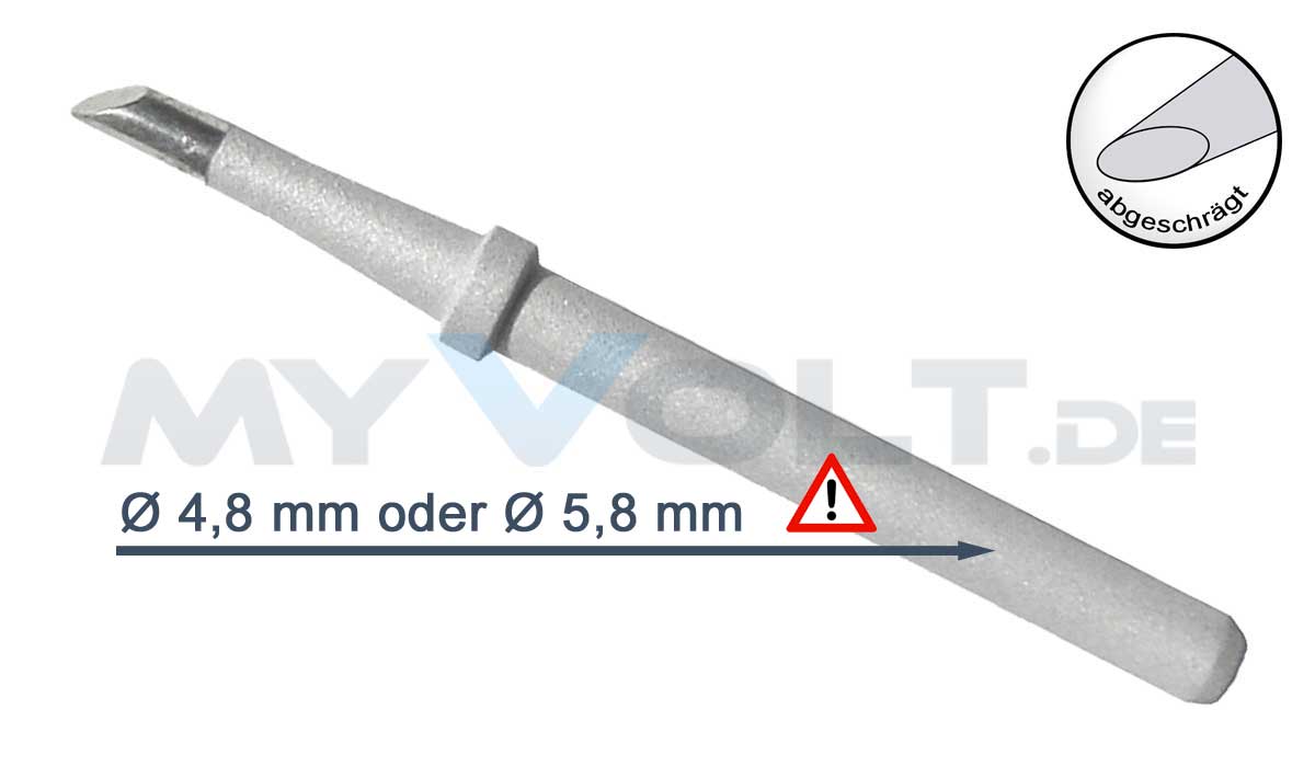 Lötspitze 3,2mm (angeschrägt) für ZD99 (58 Watt)