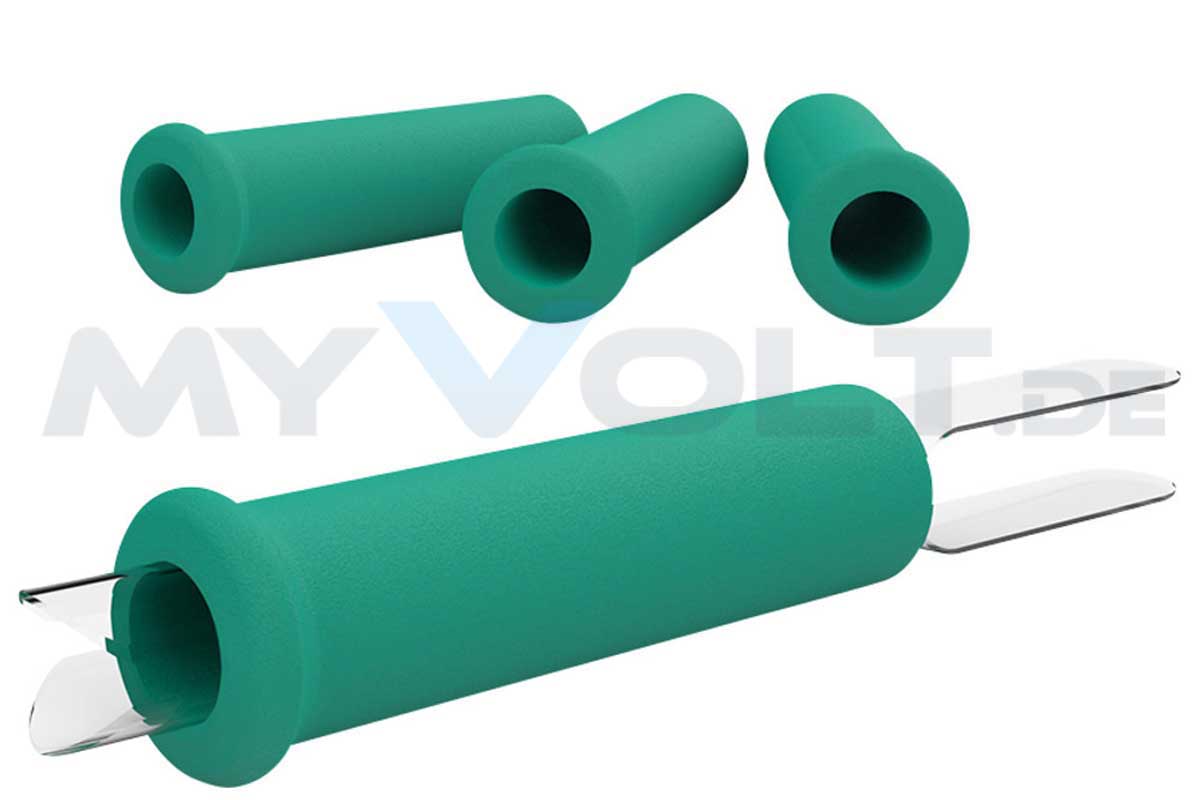 Schaumstoffgriffe JBC T245 grün inkl. Montagehilfe T6057