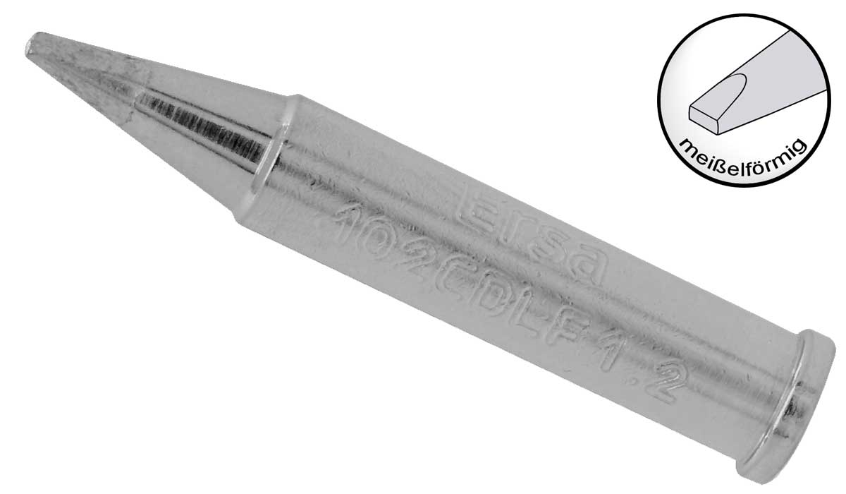 Lötspitze ERSA 102CDLF12 1,2mm meißelförmig Lötspitze ERSA 102CDLF12 1,2mm meißelförmig