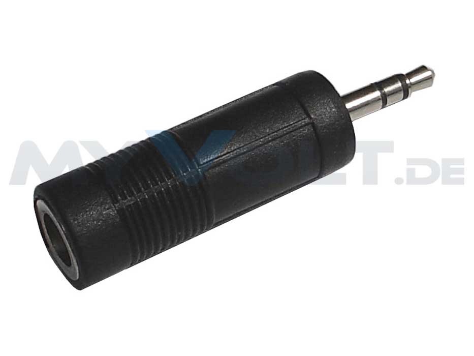 Klinke 3,5mm Stereo auf Klinke 6,3mm Stereo Klinke 3,5mm Stereo auf Klinke 6,3mm Stereo