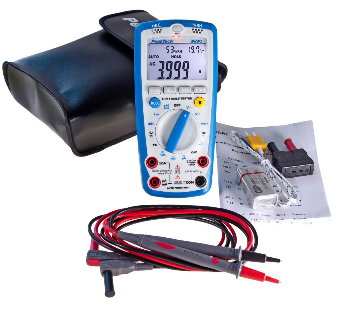 Digital-Multimeter PeakTech P-3690 / 5-in-1