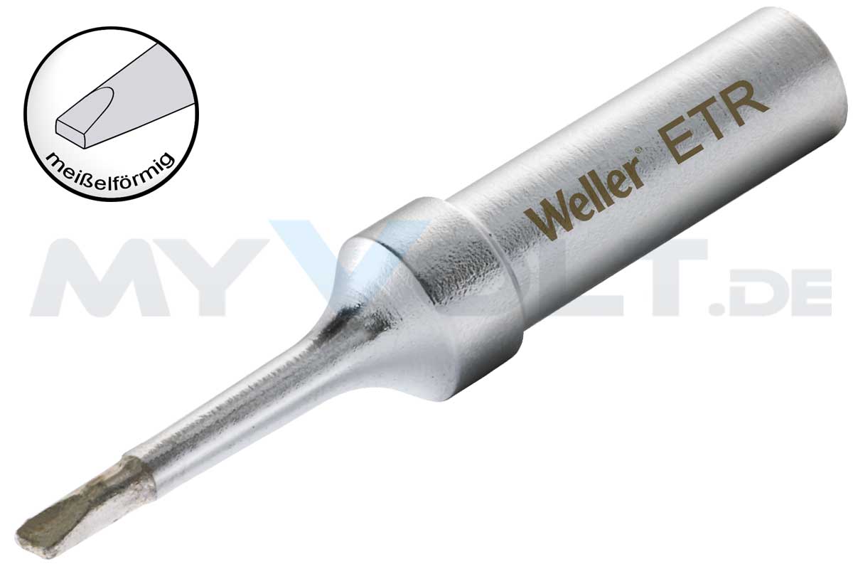 Lötspitze Weller ET-R 1,6 mm ETR meißelförmig - schlank Lötspitze Weller ET-R 1,6 mm ETR meißelförmig - schlank