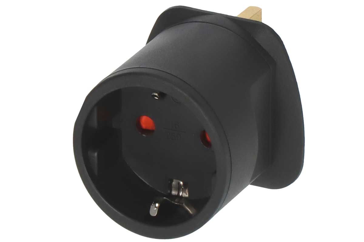 Reisestecker von Brennenstul mit Schutzkontakt für England Reisestecker von Brennenstul mit Schutzkontakt für England