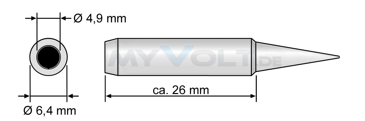 Lötspitze 3,0mm (abgeschrägt) N9-3 für ZD-8906-N