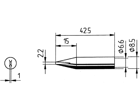 Lötspitze ERSA 0842CD 2,2mm meißelförmig