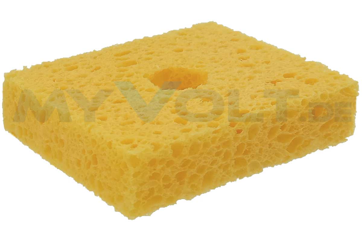 Reinigungsschwamm einlagig mit Loch für Weller Lötkolbenablagen Reinigungsschwamm einlagig mit Loch für Weller Lötkolbenablagen