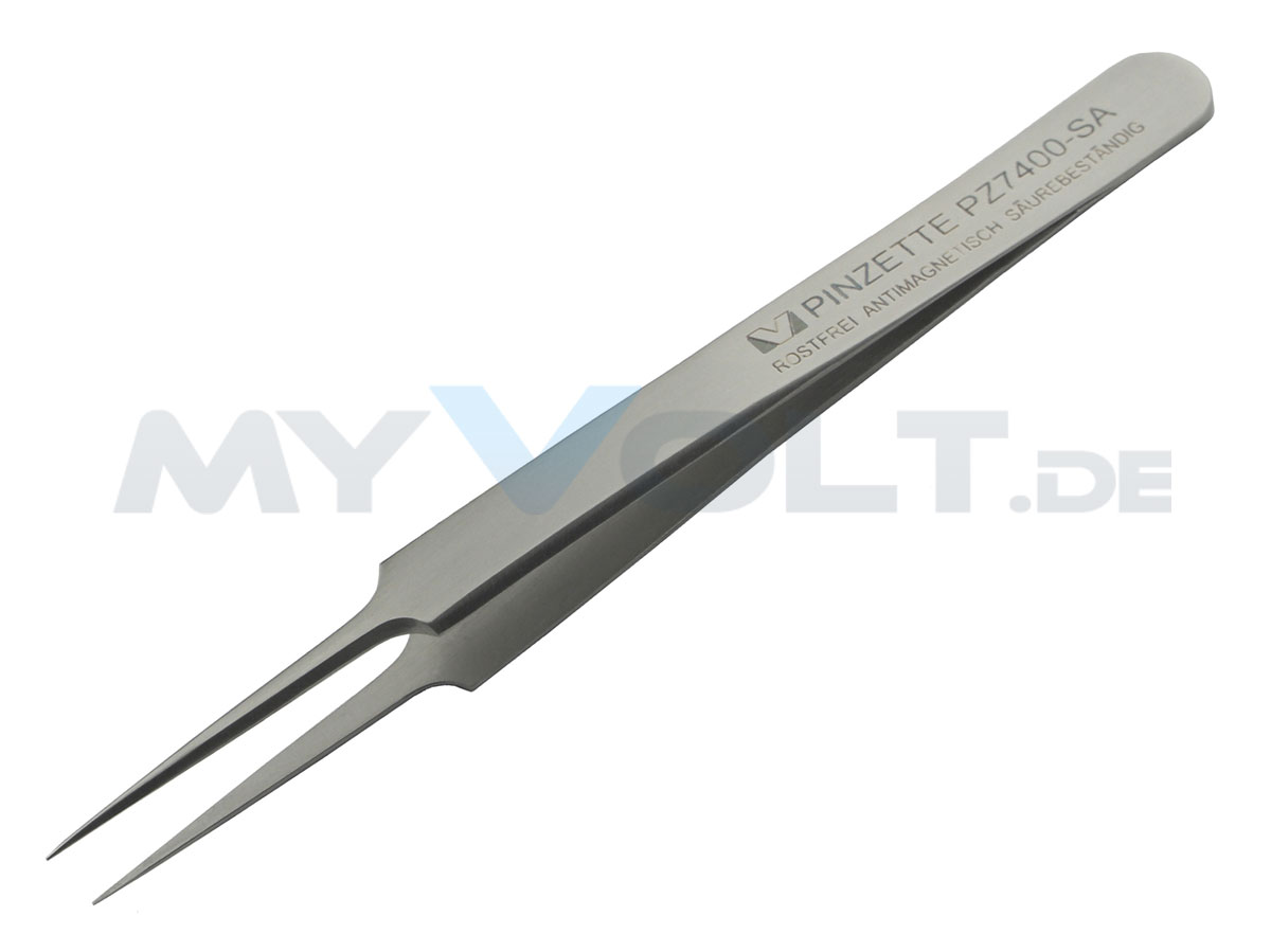 Edelstahl-Pinzette MV-Tools - gerade, feine Spitze Edelstahl-Pinzette MV-Tools - gerade, feine Spitze