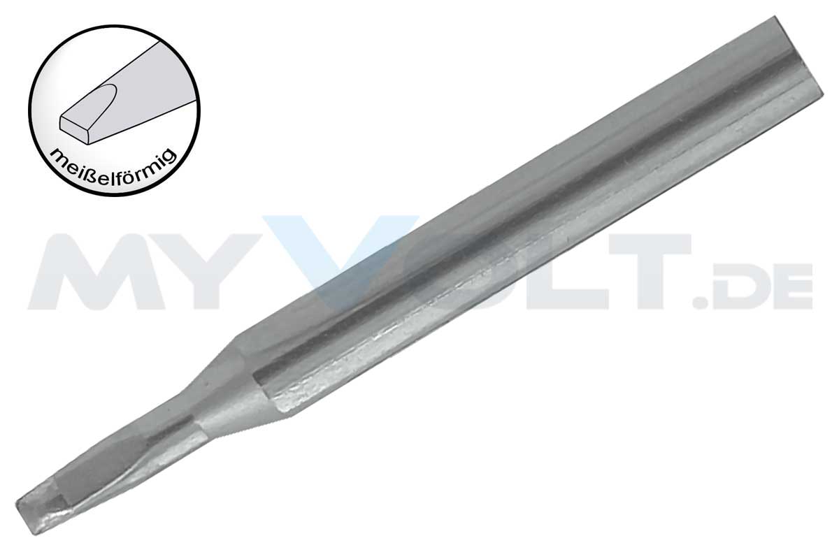 Lötspitze 2,6mm meißelförmig kompatibel zu Weller MT  ( nur mit Spitzenhülse P510MT-LTSH ) Lötspitze 2,6mm meißelförmig kompatibel zu Weller MT  ( nur mit Spitzenhülse P510MT-LTSH )