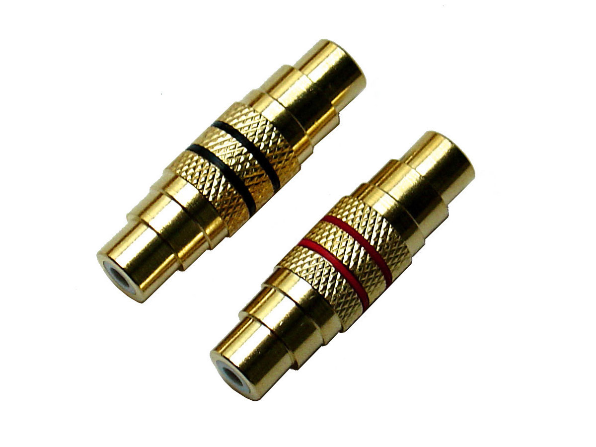 Cinchkupplung - metall - vergoldet Cinchkupplung - metall - vergoldet