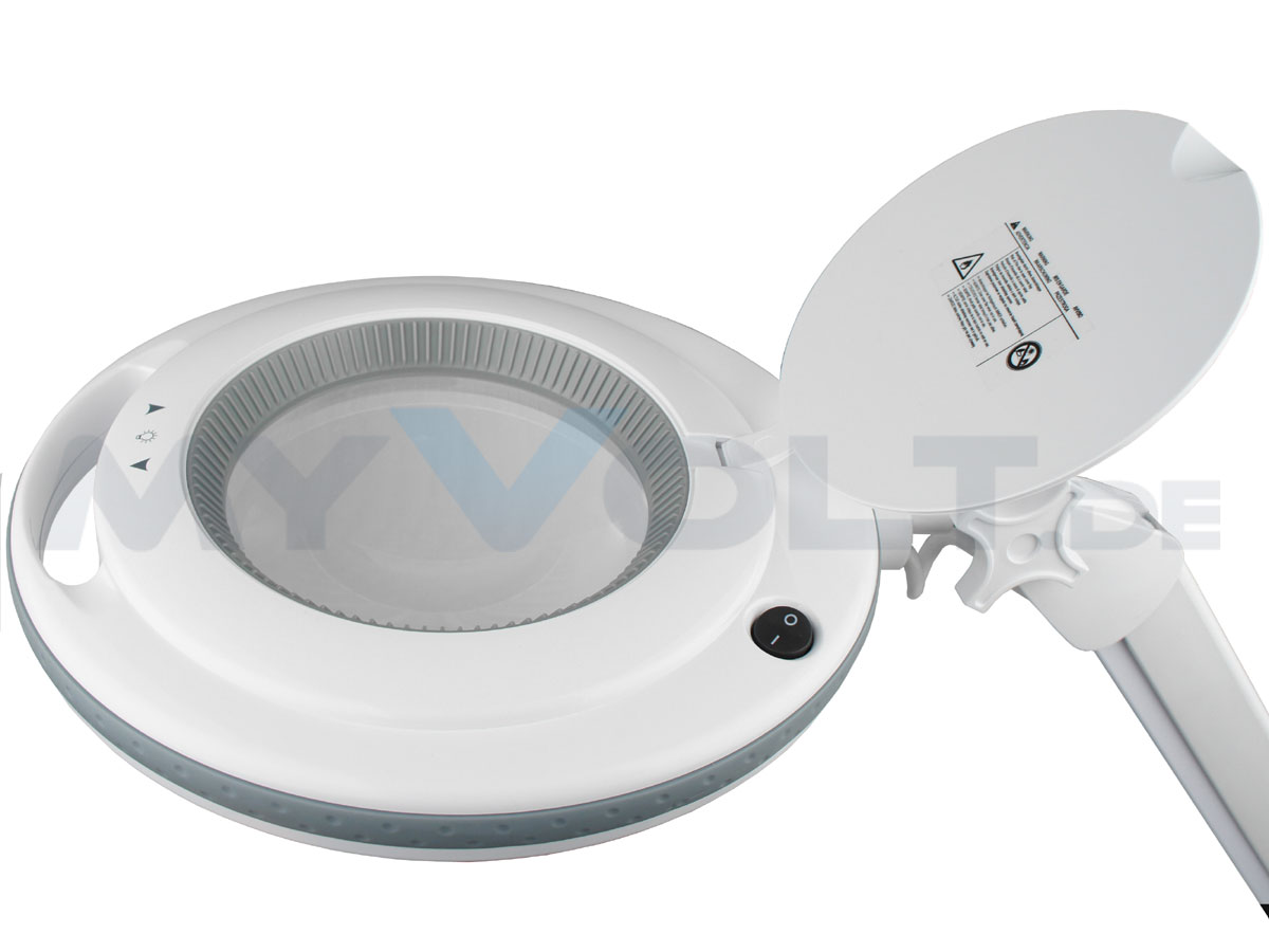 LED-Lupenleuchte in 6 Stufen dimmbar 3 Dioptrien mit 90-LEDs