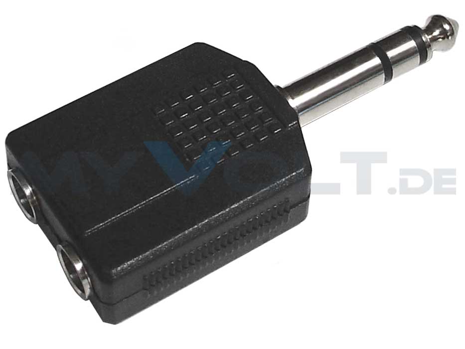 Klinke 6,3mm Stereo auf 2x Klinke 6,3mm Stereo Klinke 6,3mm Stereo auf 2x Klinke 6,3mm Stereo