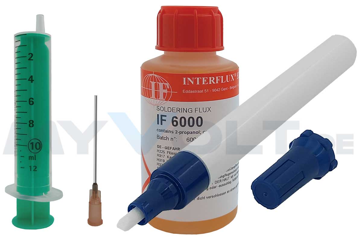 Flussmittelstift zum selbst befüllen mit Interflux IF-6000 ROL0 halogenfrei Flussmittelstift zum selbst befüllen mit Interflux IF-6000 ROL0 halogenfrei