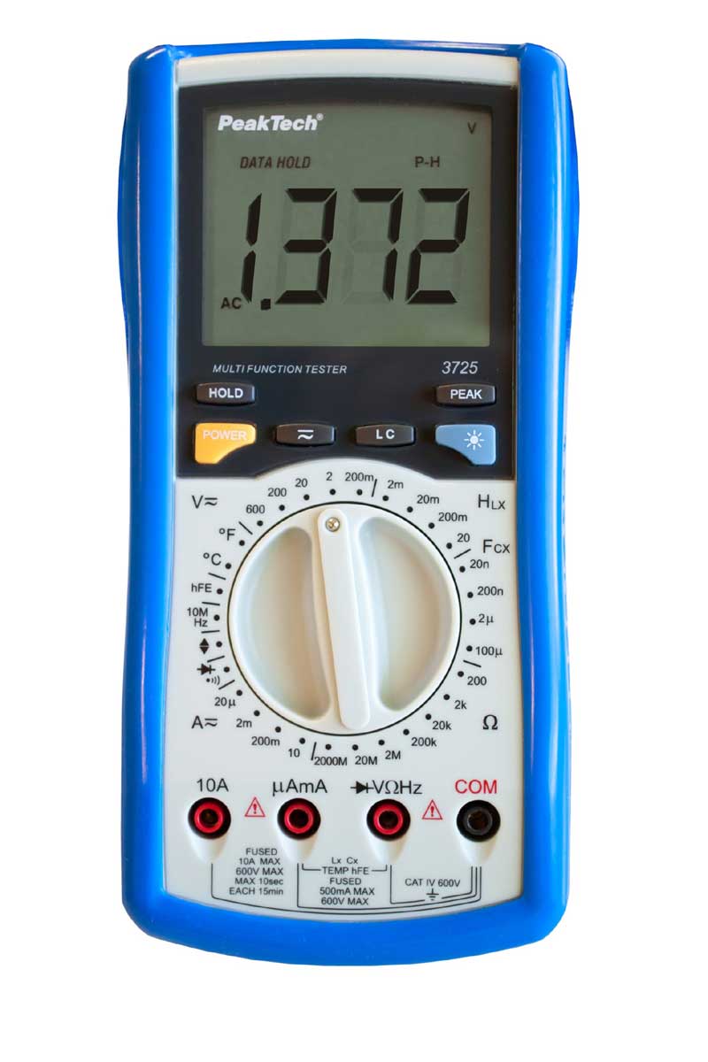 Digital-Multimeter PeakTech P-3725 Multifunktionstester Digital-Multimeter PeakTech P-3725 Multifunktionstester