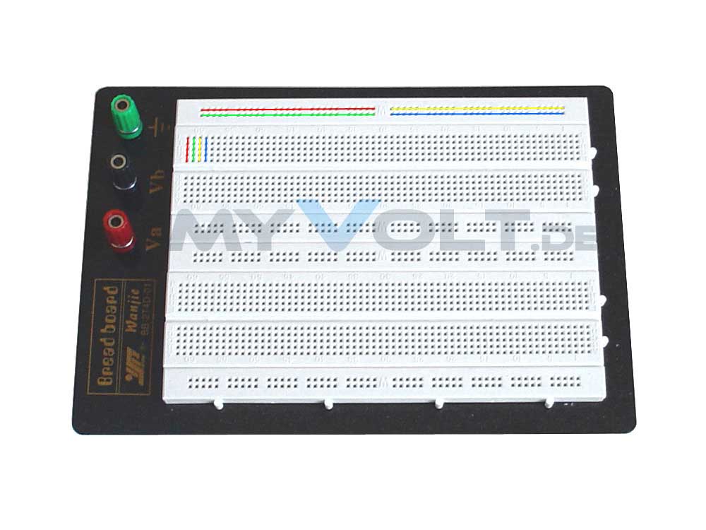 Experimentierboard Laborsteckboard 1280/400 3-Terminals