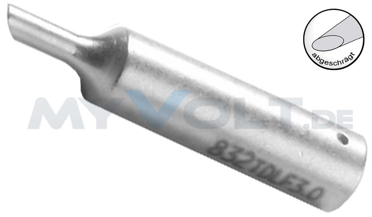 Lötspitze ERSA 0832TDLF (LF) 3,0mm abgeschrägt Lötspitze ERSA 0832TDLF (LF) 3,0mm abgeschrägt