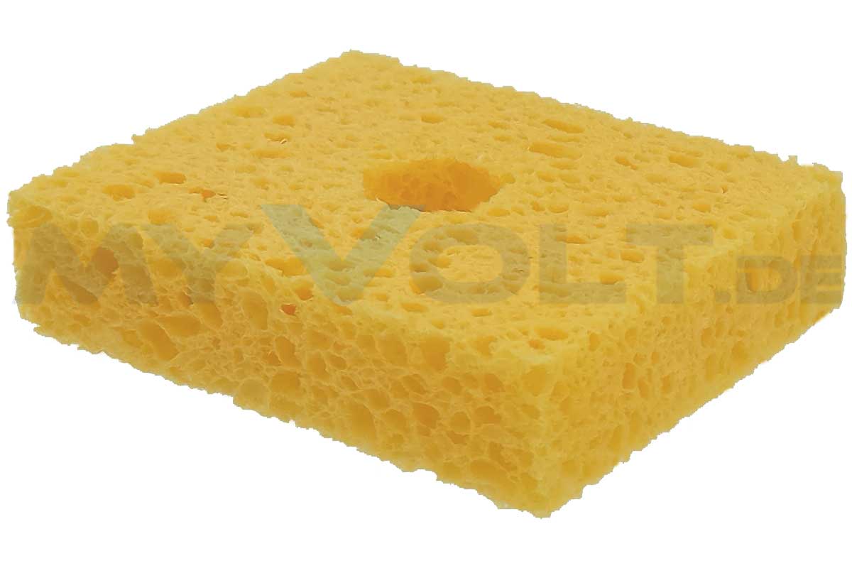 Reinigungsschwamm einlagig mit Loch für Weller Lötkolbenablagen Reinigungsschwamm einlagig mit Loch für Weller Lötkolbenablagen
