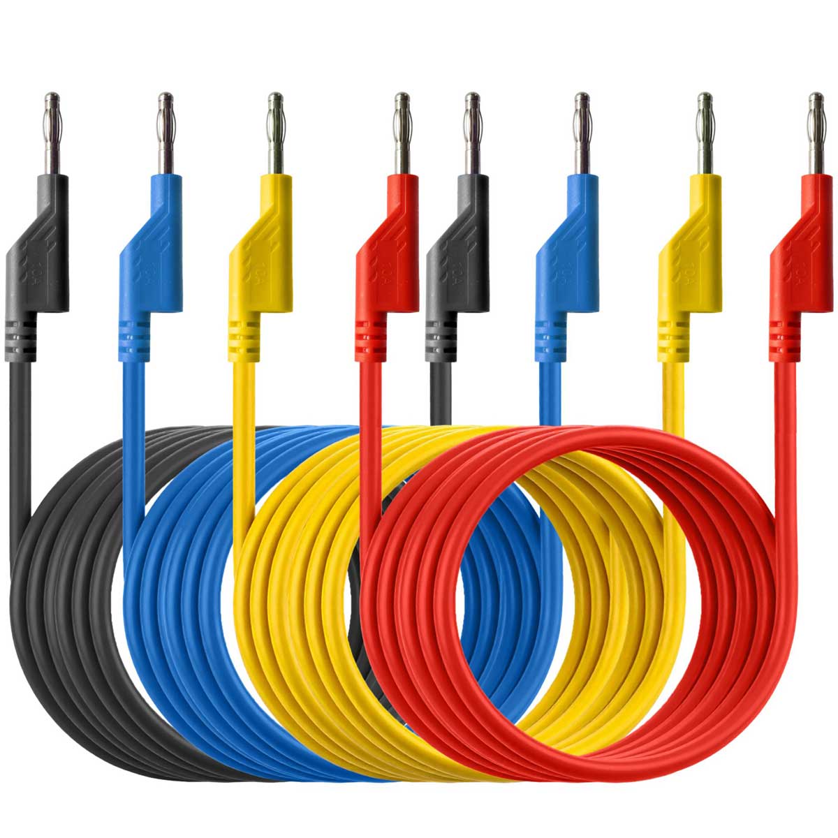 4-teilges Labormessleitungen Set PeakTech P-7050 / Testkabel 150cm mit 4mm Bananenstecker 4-teilges Labormessleitungen Set PeakTech P-7050 / Testkabel 150cm mit 4mm Bananenstecker