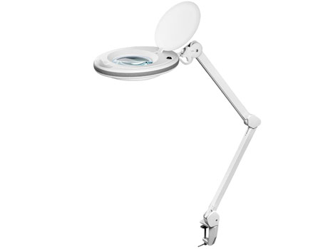 LED-Lupenleuchte mit Klemmschutz 5 Dioptrien mit 90-LEDs