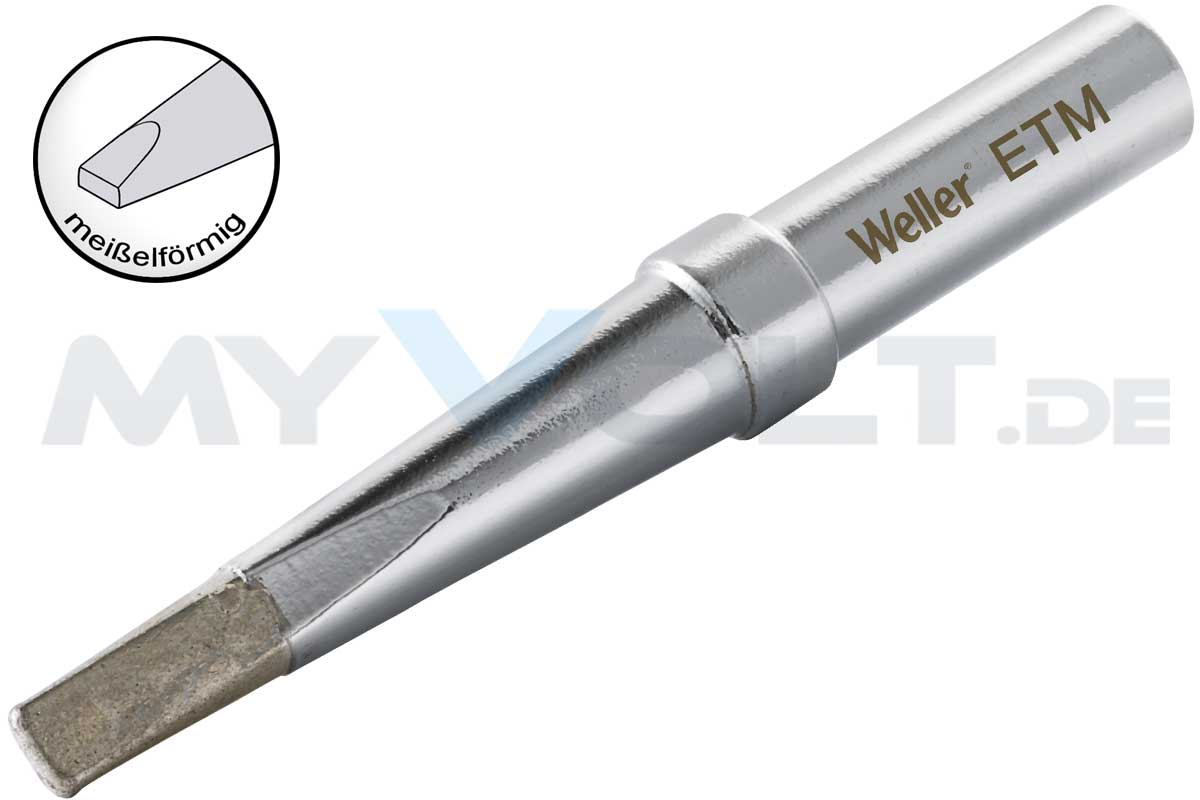 Lötspitze Weller ET-M 3,2 mm ETM meißelförmig - lang Lötspitze Weller ET-M 3,2 mm ETM meißelförmig - lang