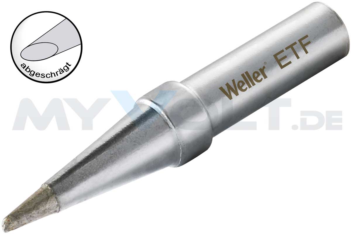 Lötspitze Weller ET-F 1,2 mm ETF rund - 45° abgeschrägt Lötspitze Weller ET-F 1,2 mm ETF rund - 45° abgeschrägt