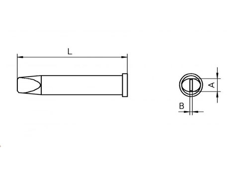 Lötspitze Weller XT-D 4,6x 0,8mm meißelförmig XTD